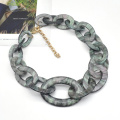 COLECCIÓN SPRING SPRING Summer Special Special Starry Sky Green Acrylic Chunky Cabklace